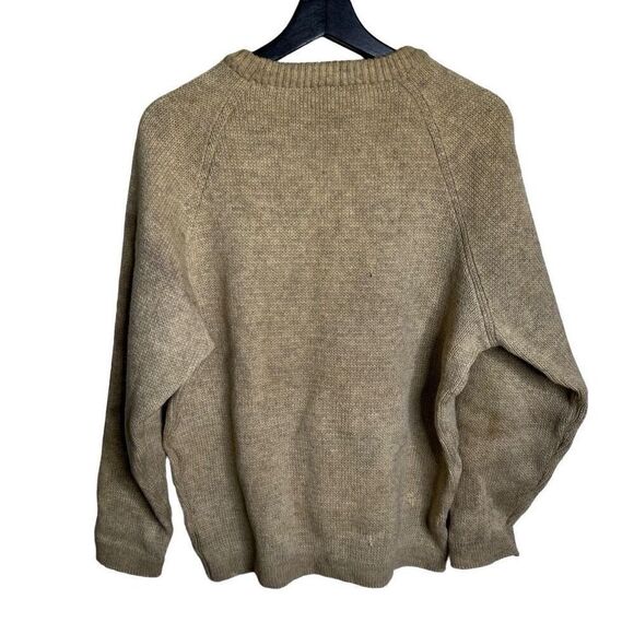 Vintage 60s Heavy Wool Sweater Medium - Picture 4 of 5